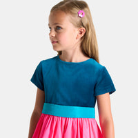 0 QTY / ROSE/BLEU PAP ROBE MARYBELLE