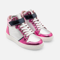 1 QTY / ARGENT/MULTIC CHAUSSURES CUIR CAVIAR BIS
