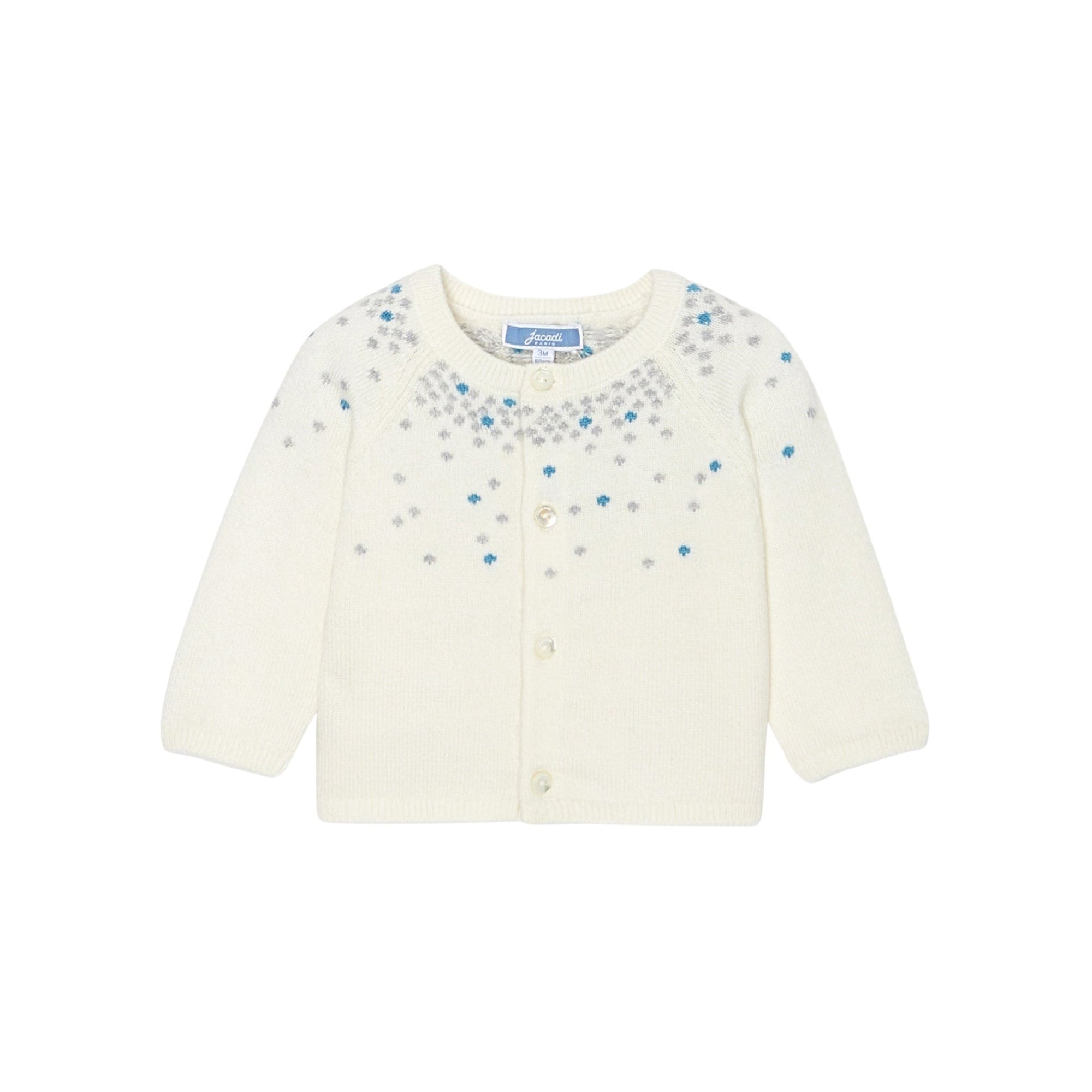 0 QTY / BLANC  PAP GILET / CARDIGAN MAVIS