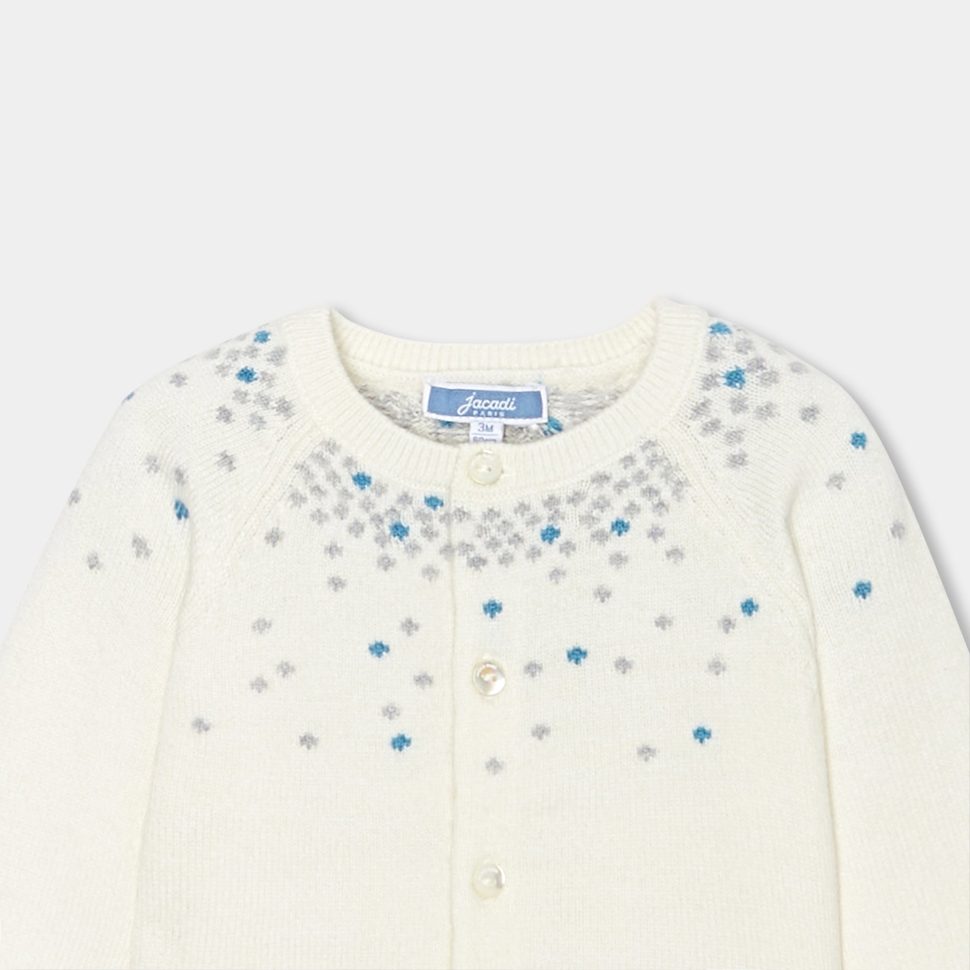 0 QTY / BLANC  PAP GILET / CARDIGAN MAVIS