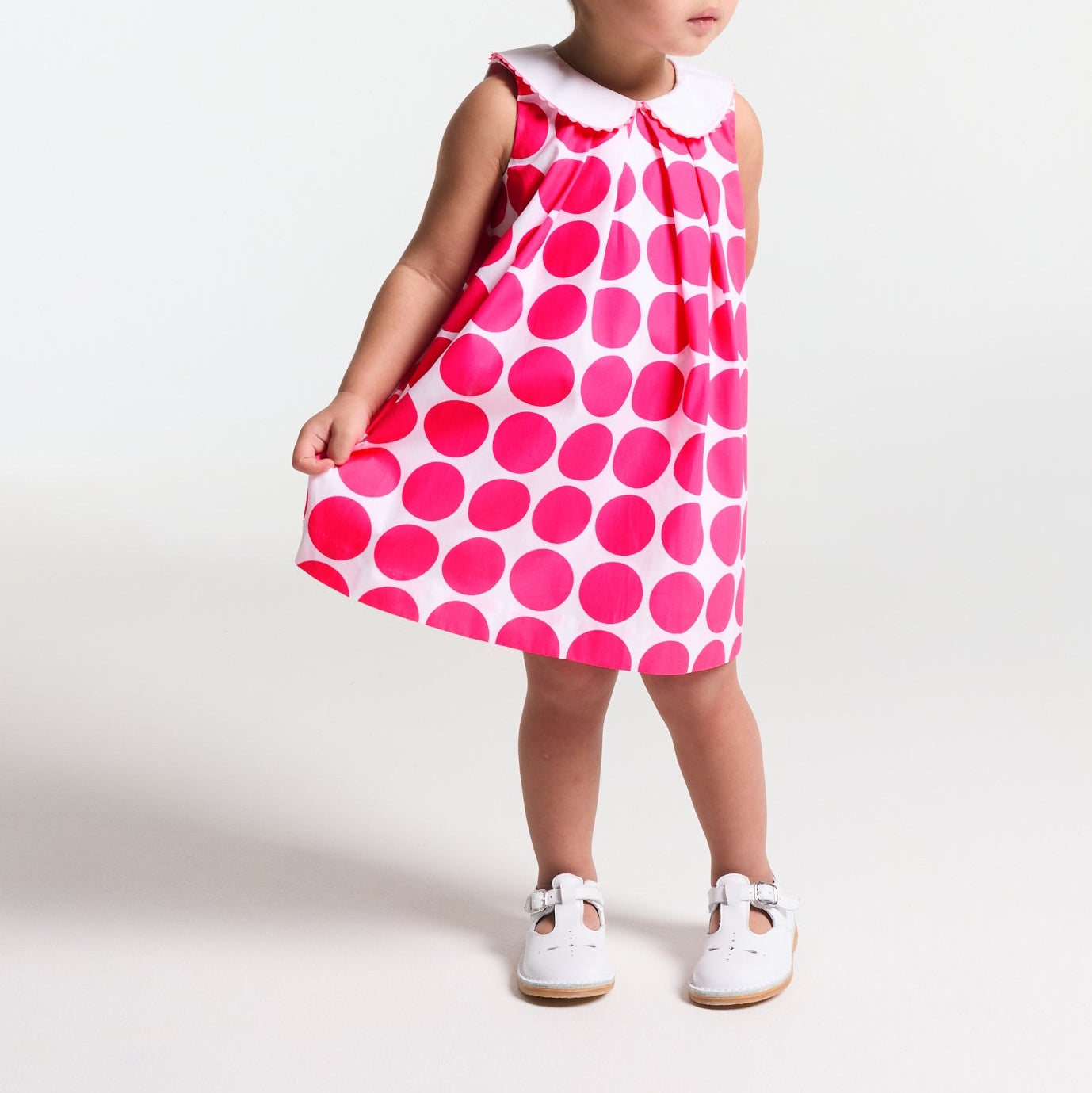 Robe Gabrielle - Blanc & Rose
