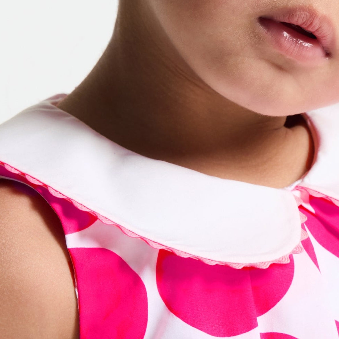 Robe Gabrielle - Blanc & Rose