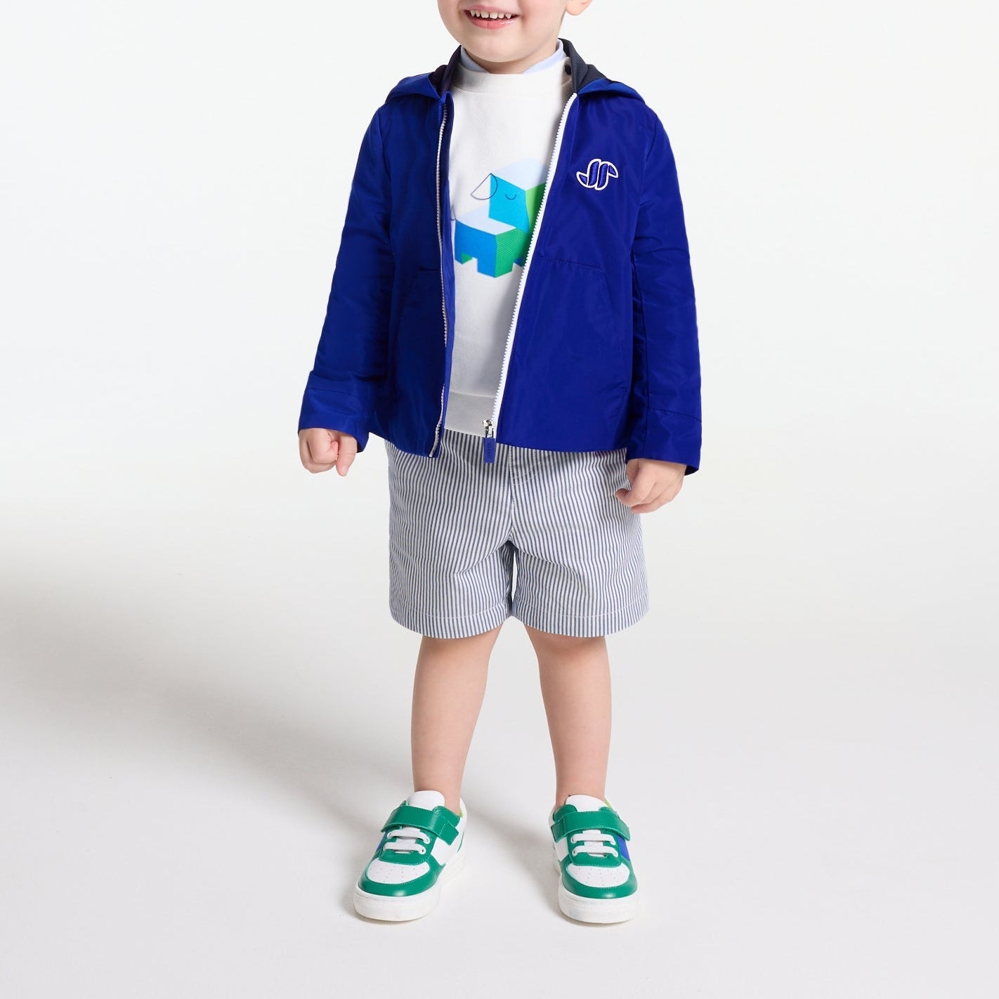 Short Calicot - Blanc & Bleu