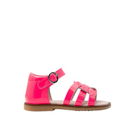 Sandales Albane en cuir - Rose Fluo