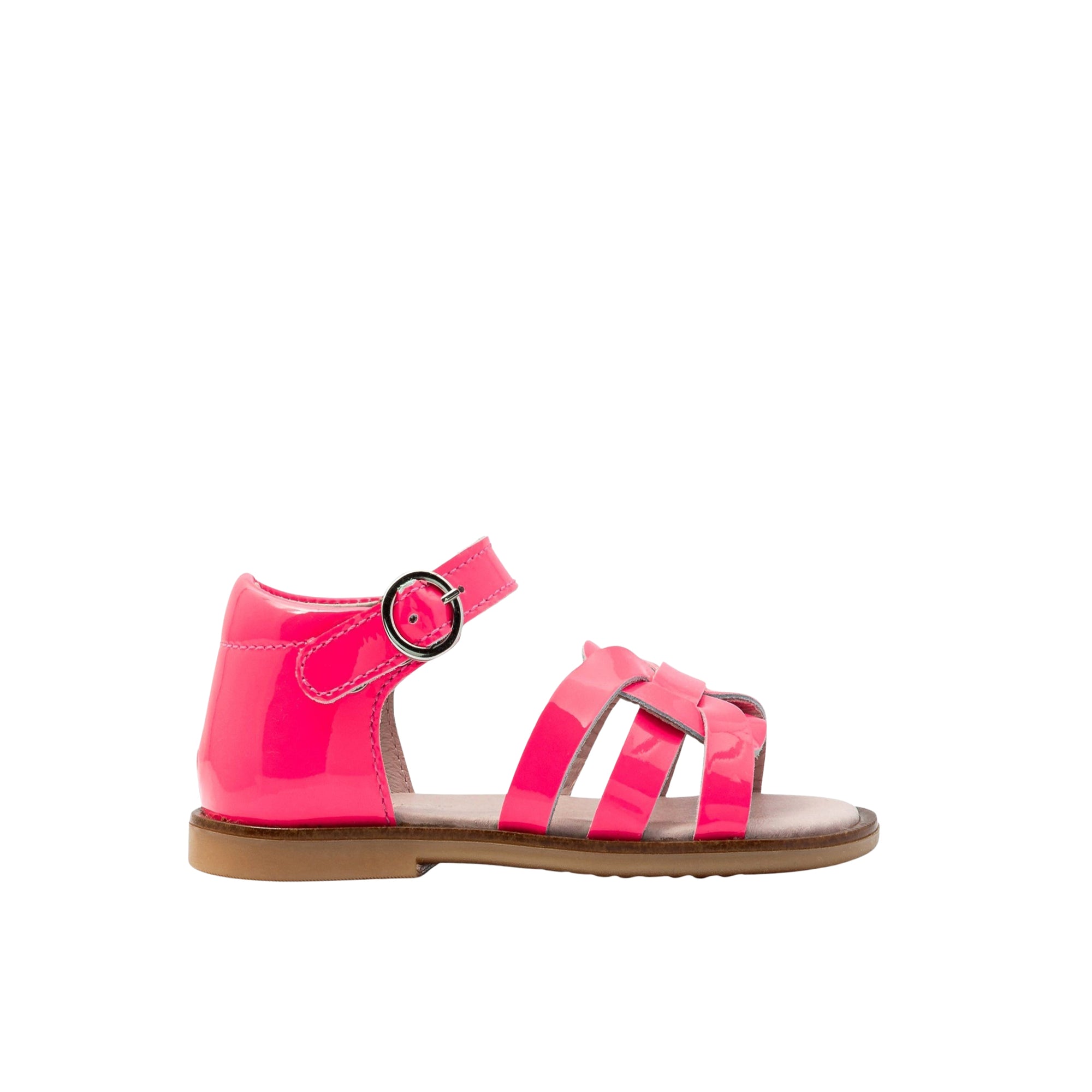 Sandales Albane en cuir - Rose Fluo