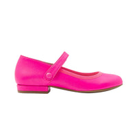 Ballerines Aglae en cuir - Rose Fluo