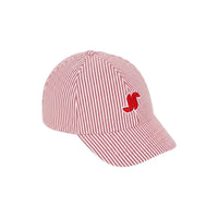 Casquette Rupert en toile - Blanc & Rouge