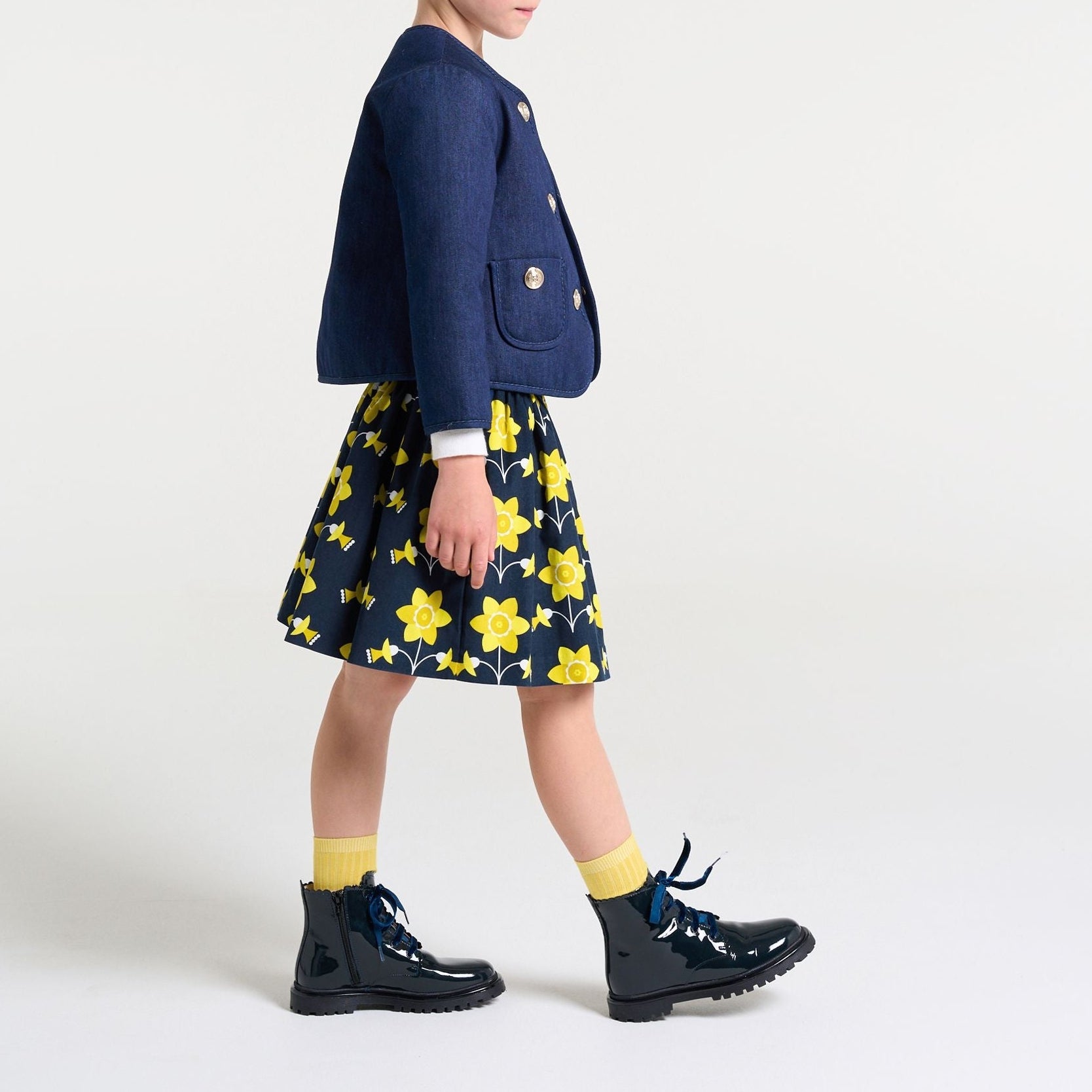 Sincere Skirt - Blue & Multicore