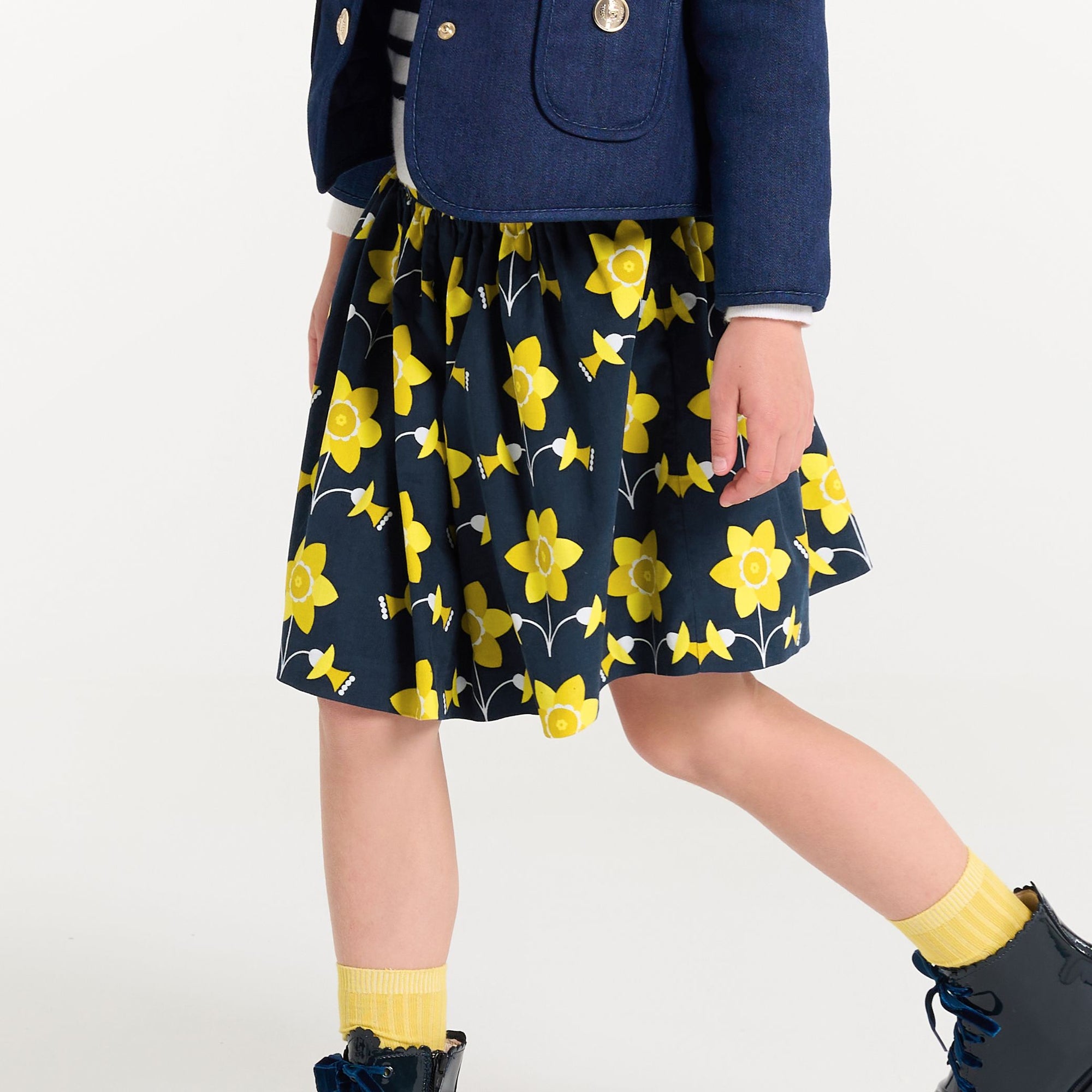 Sincere Skirt - Blue & Multicore