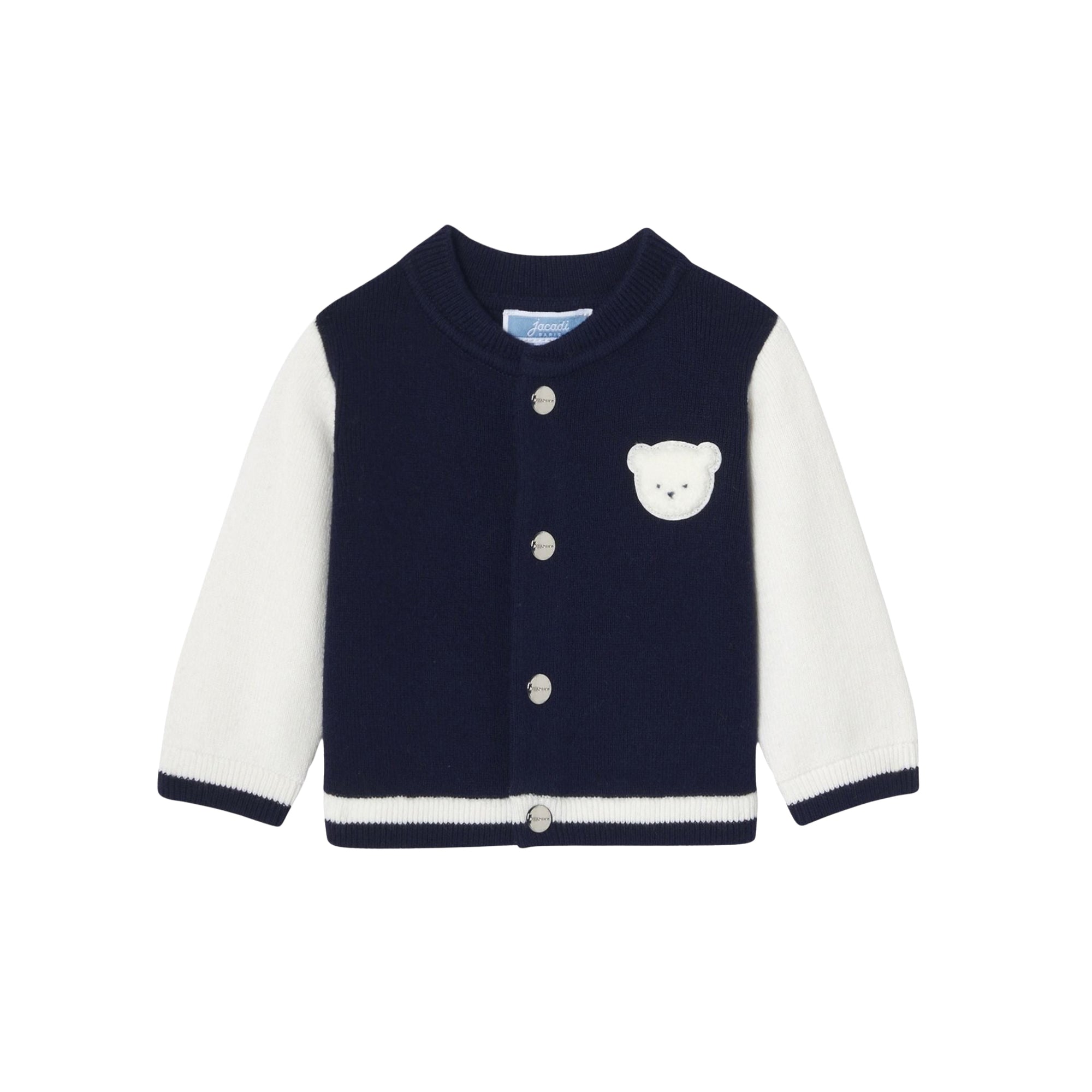Gilet Oisillon - Marine & Blanc