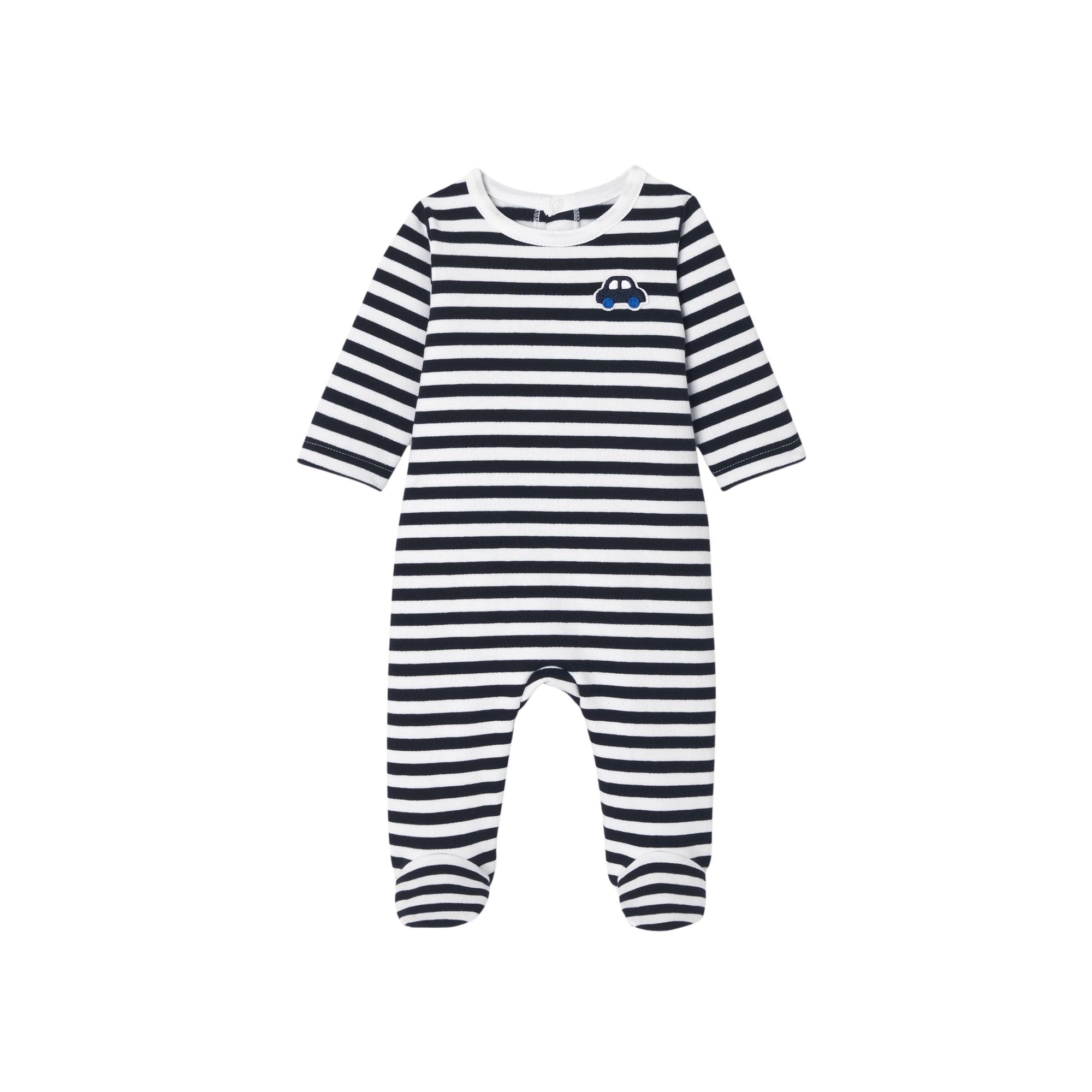 Pyjama Ombre - Marine & Blanc