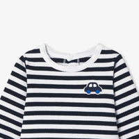 Pyjama Ombre - Marine & Blanc