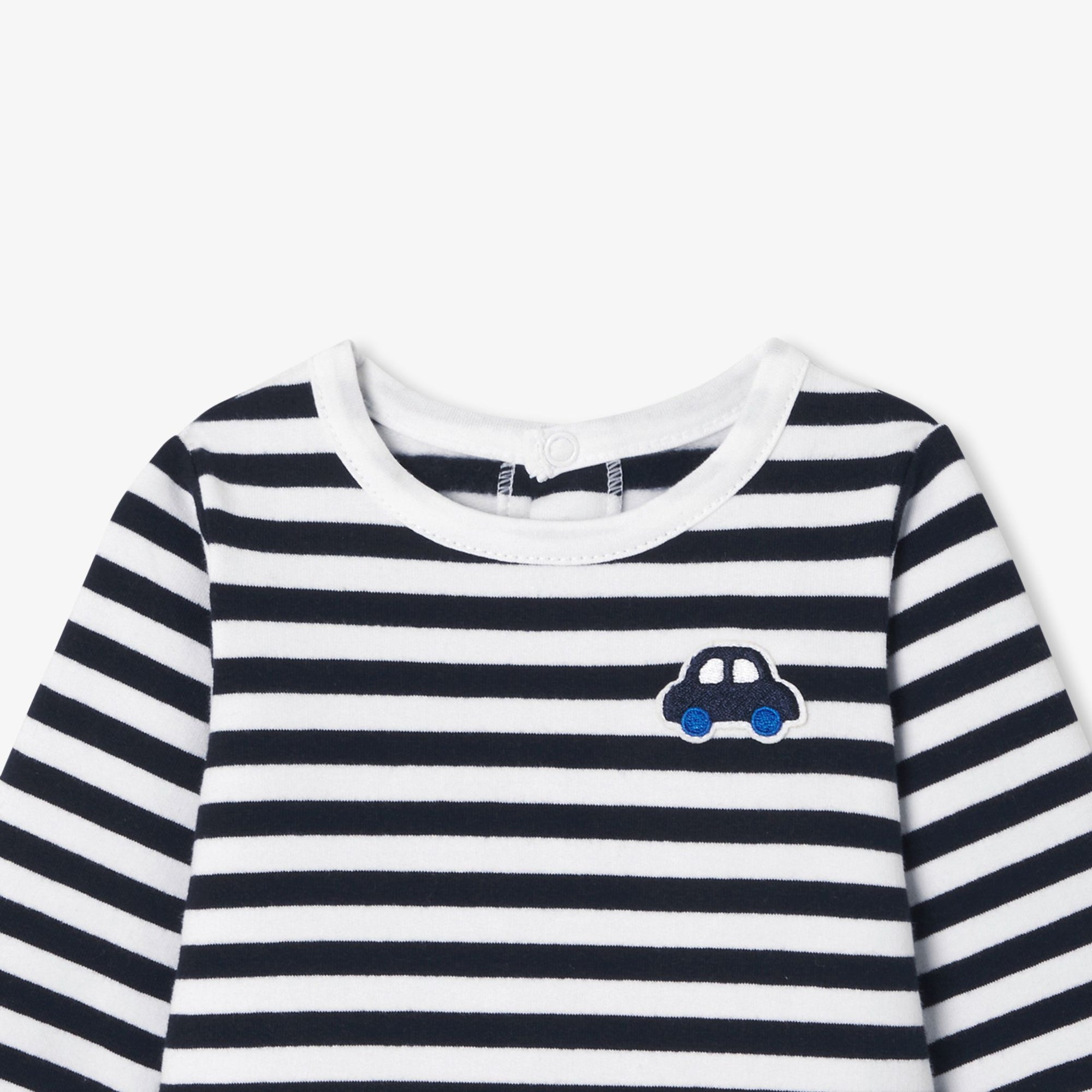 Pyjama Ombre - Marine & Blanc