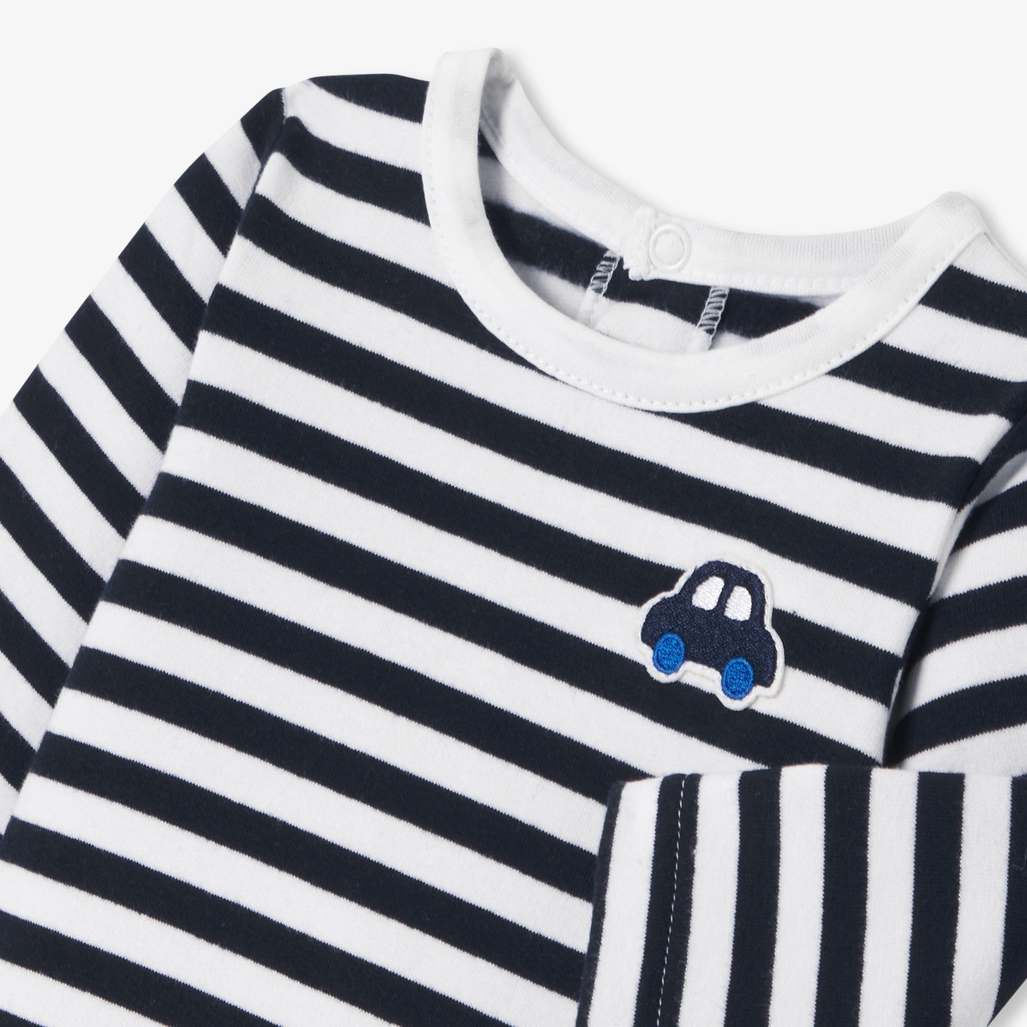 Pyjama Ombre - Marine & Blanc