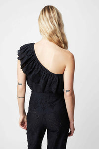 Haut Romance Felicita - Charbon