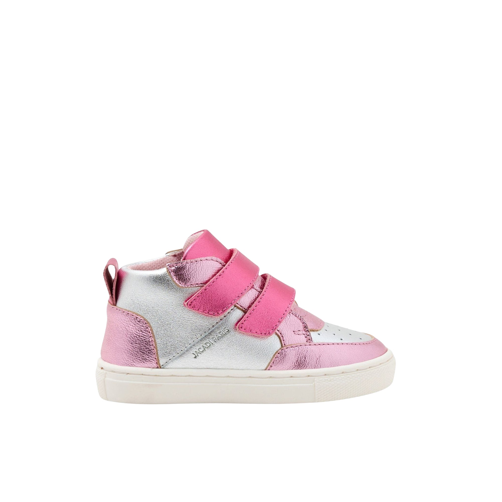Baskets Barthelema Bis en cuir - Rose & Multicore