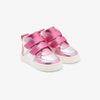 Baskets Barthelema Bis en cuir - Rose & Multicore