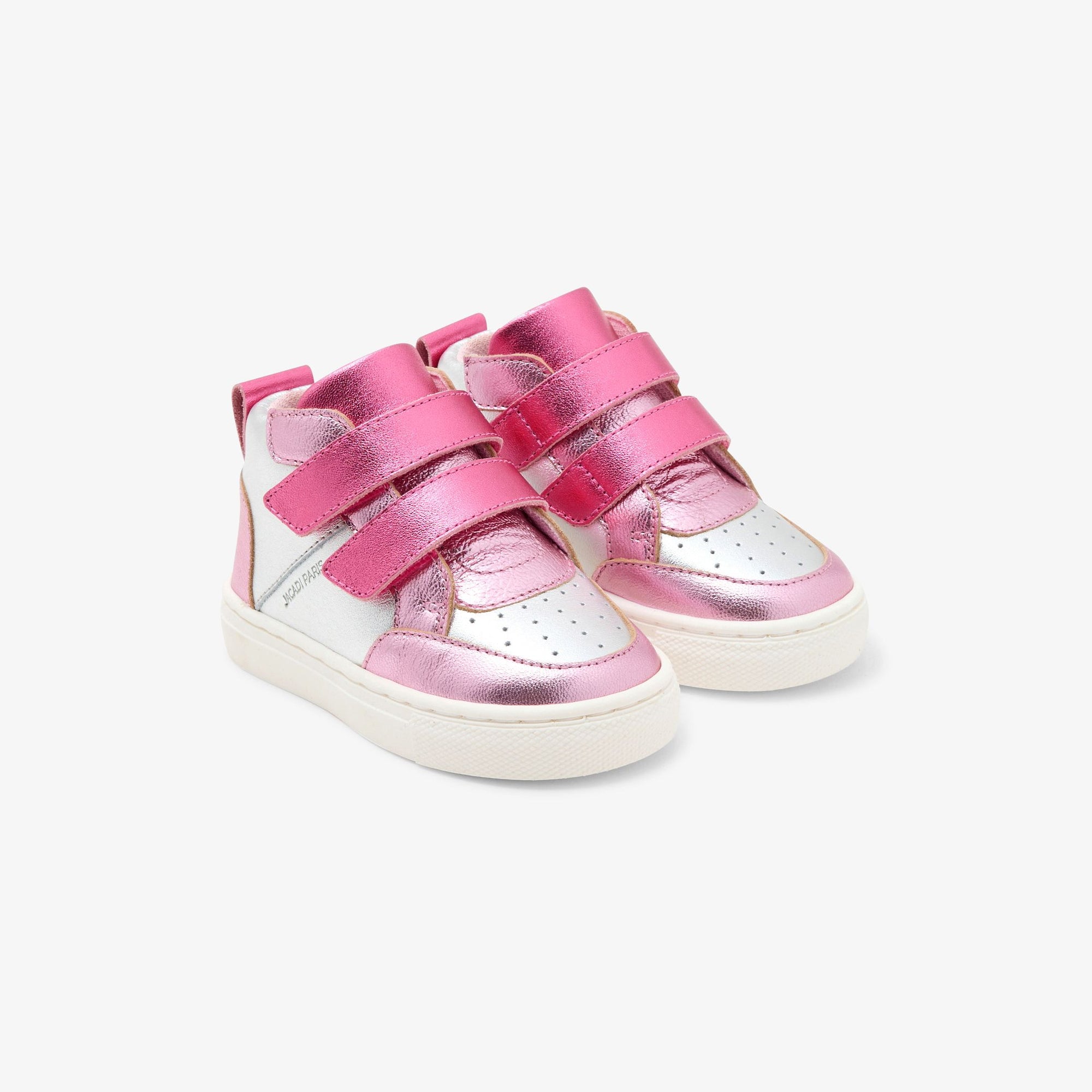 Baskets Barthelema Bis en cuir - Rose & Multicore