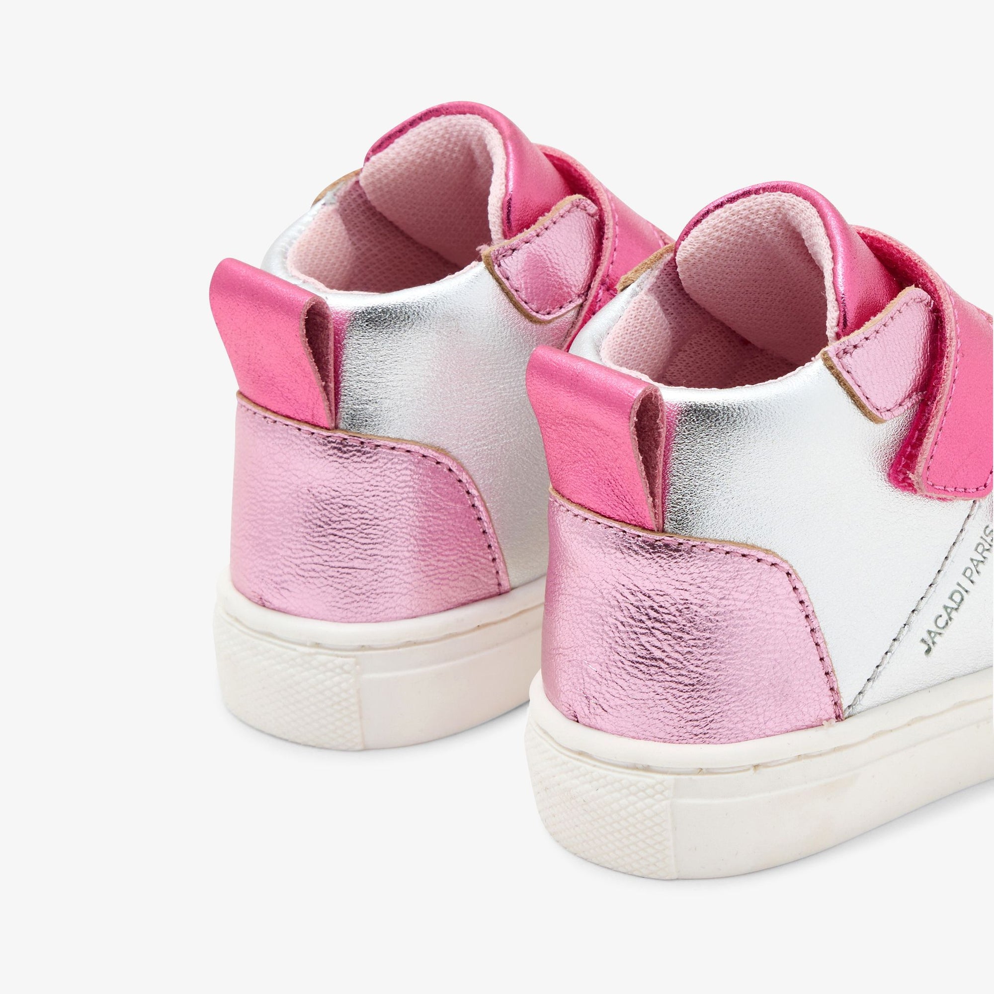 Baskets Barthelema Bis en cuir - Rose & Multicore