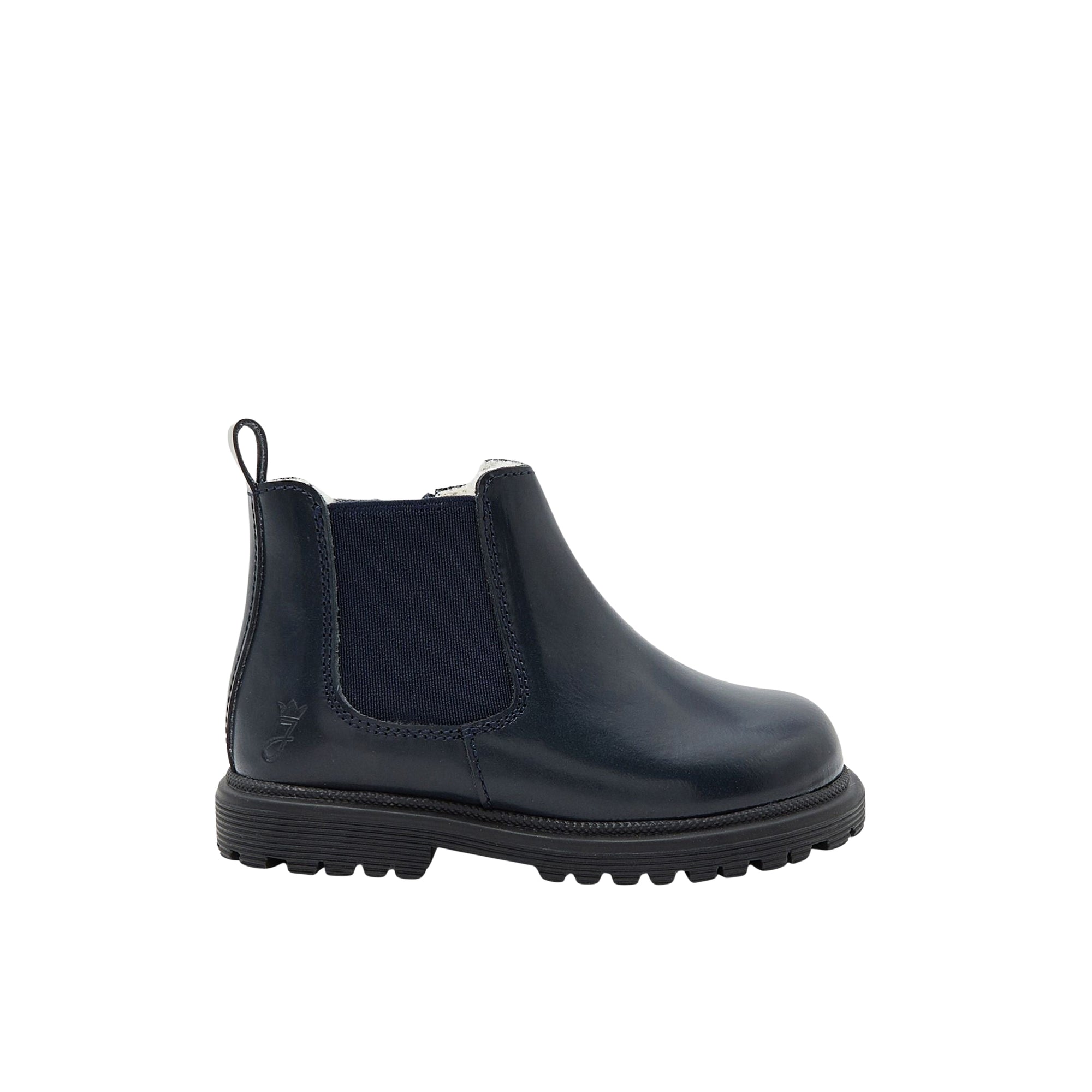 Bello Fourre leather ankle boots - Navy