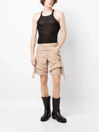 1pcs RELIQUAT 150€ / Short chaps retro en sergé - Sand