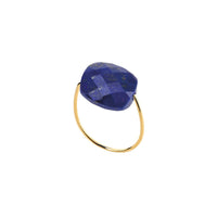 Bague Friandise en or jaune & Lapis Lazuli - Bleu Foncé