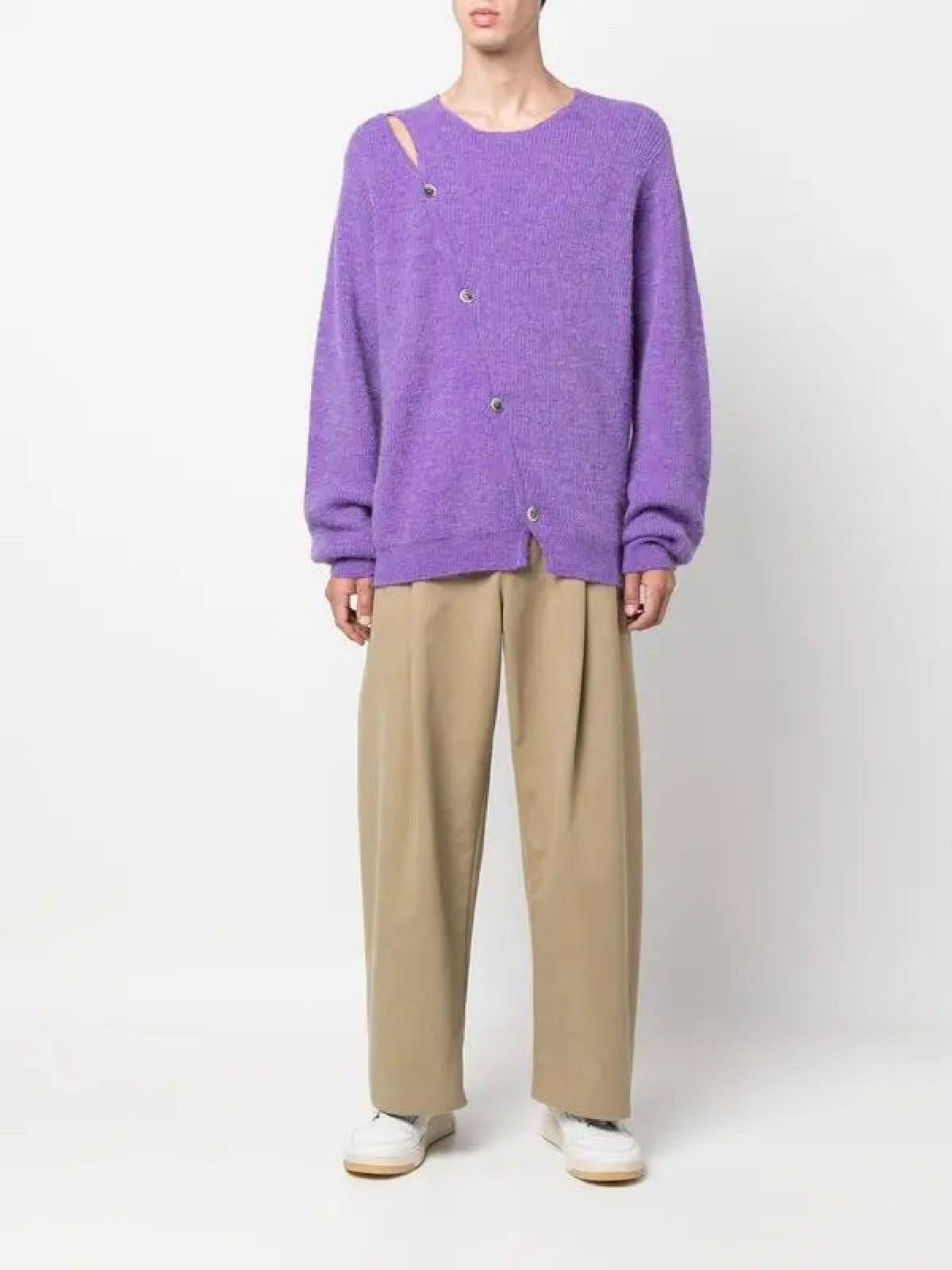 90€ / 1 sold //1 QTY / ST100%   Cardigan Pau en laine mélangée - Purple