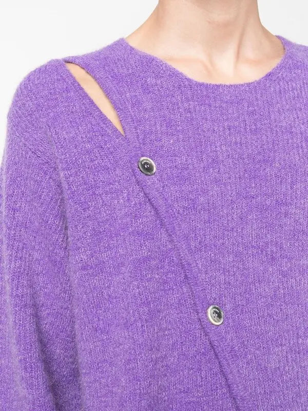 90€ / 1 sold //1 QTY / ST100%   Cardigan Pau en laine mélangée - Purple