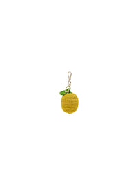 Porte-clés Citron en raphia - Yellow