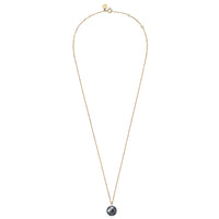 Collier Honore en or jaune & Hématite - Noir Métal Argenté