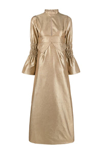 GOLD KEITH robe longue à manches froncées