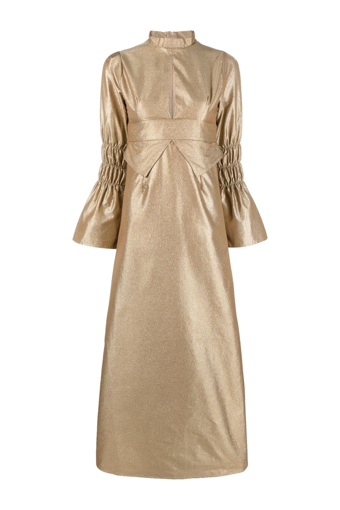 GOLD KEITH robe longue à manches froncées