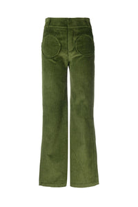 10qty RELIQUAT 95€ / KAKI YOSHI VELVET pantalon évasé en velours