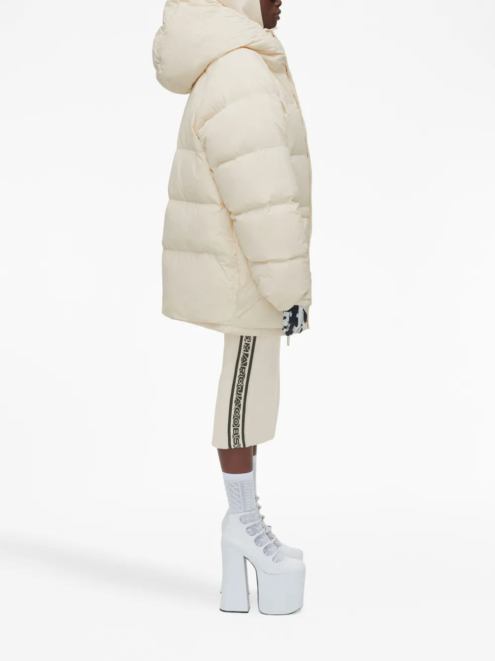 Doudoune matelassée à capuche - Marshmallow