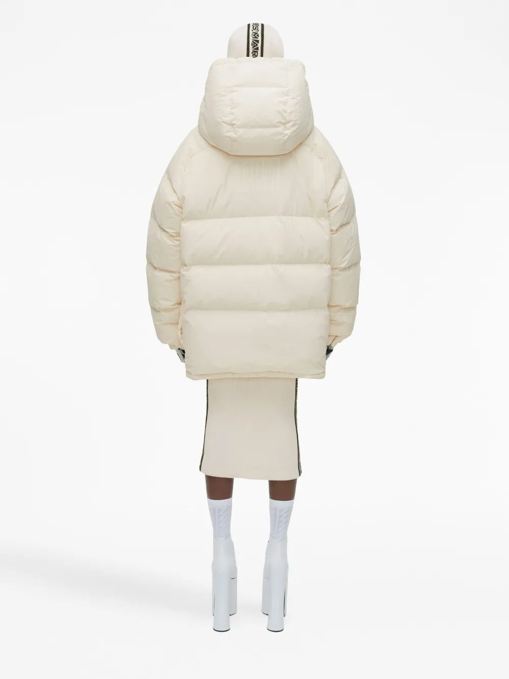 Doudoune matelassée à capuche - Marshmallow