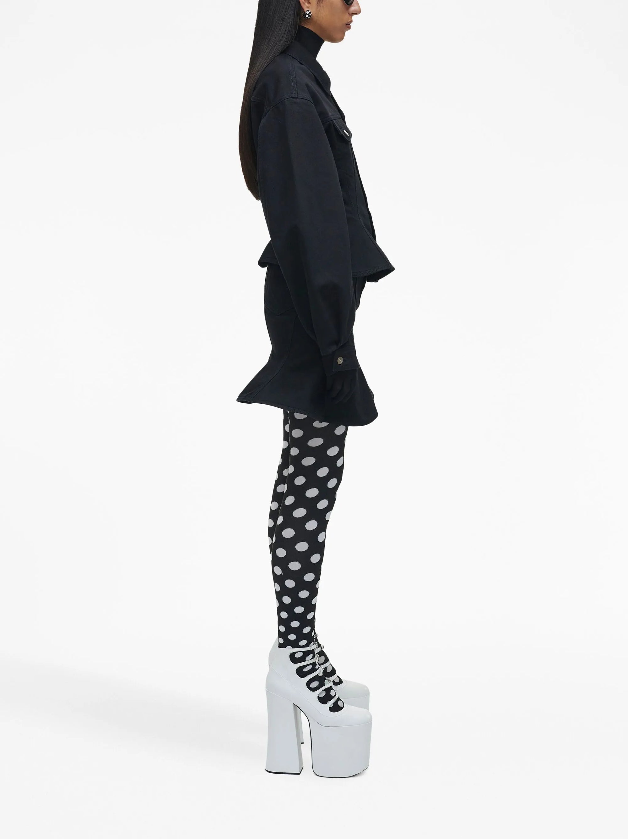 Veste cintrée en denim - Black