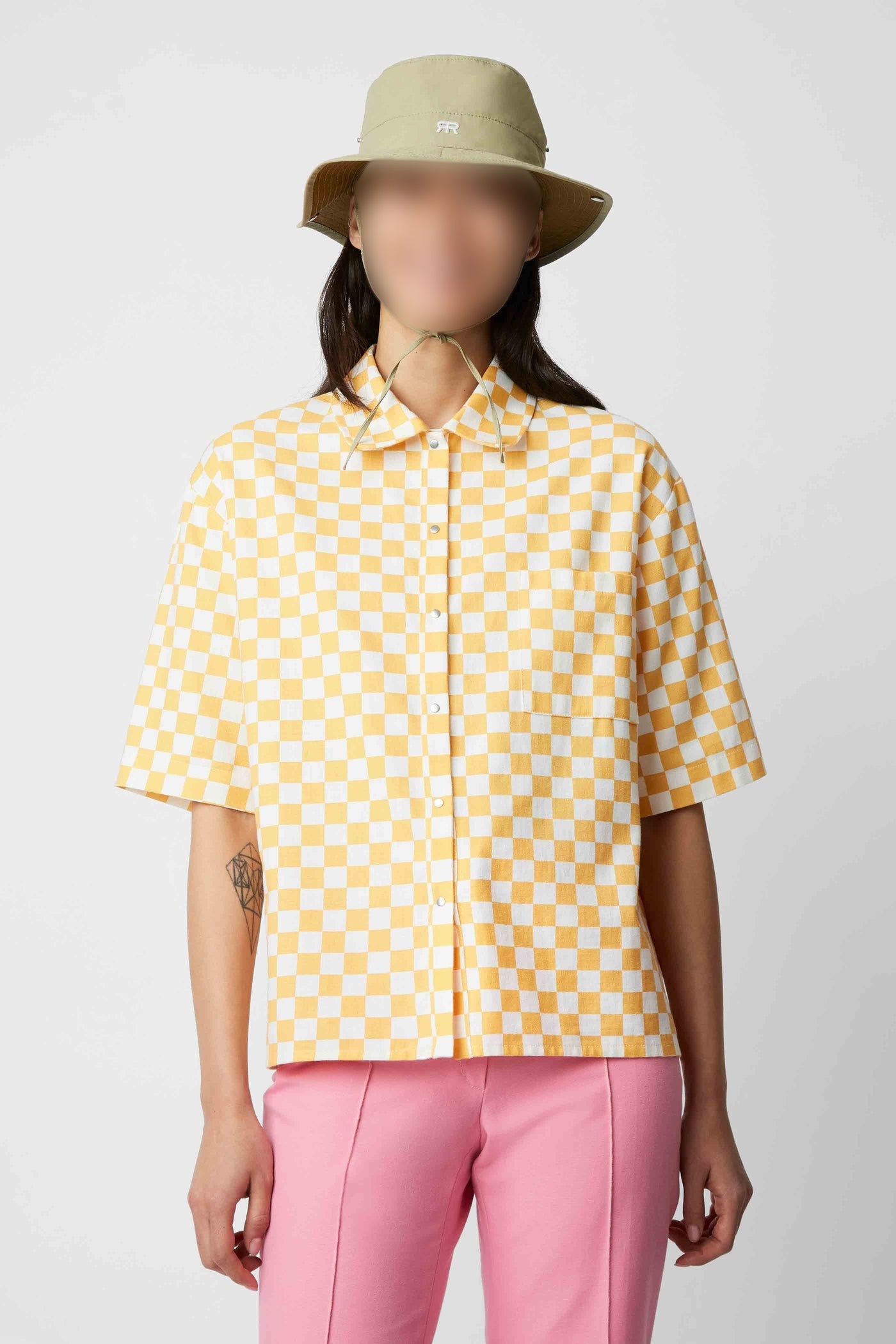 Tony checkered shirt - Gold