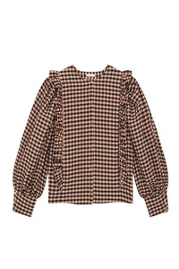 Blouse Dustin à carreaux - Poudre