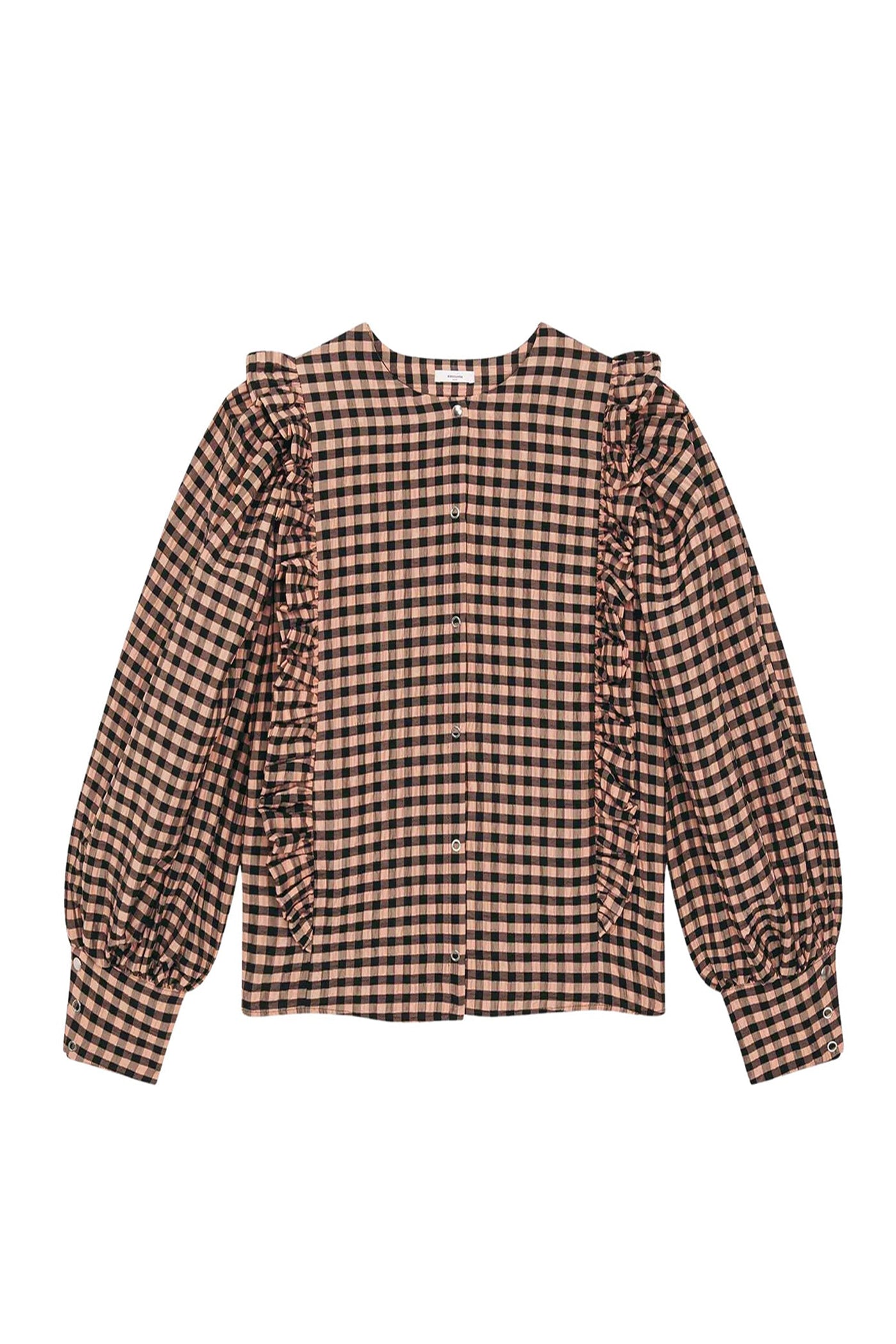 Blouse Dustin à carreaux - Poudre