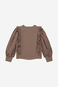 Blouse Dustin à carreaux - Poudre
