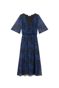 Metro Muse silk maxi dress - Nuit