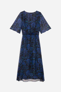 Metro Muse silk maxi dress - Nuit