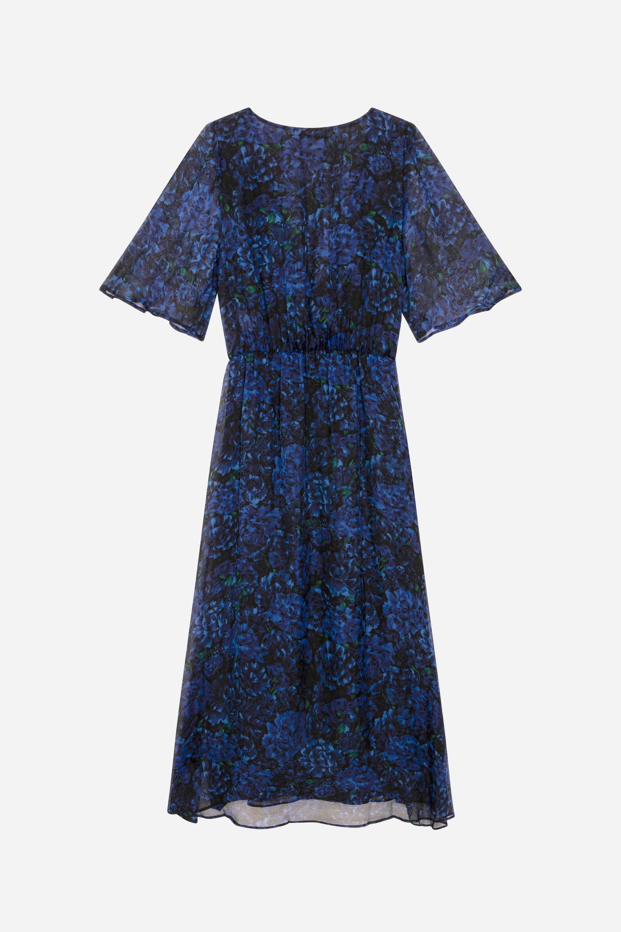 Metro Muse silk maxi dress - Nuit