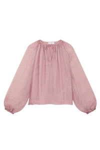 Blouse Twins Muse en soie - Rose