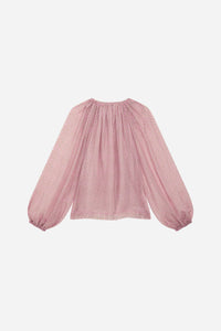 Blouse Twins Muse en soie - Rose