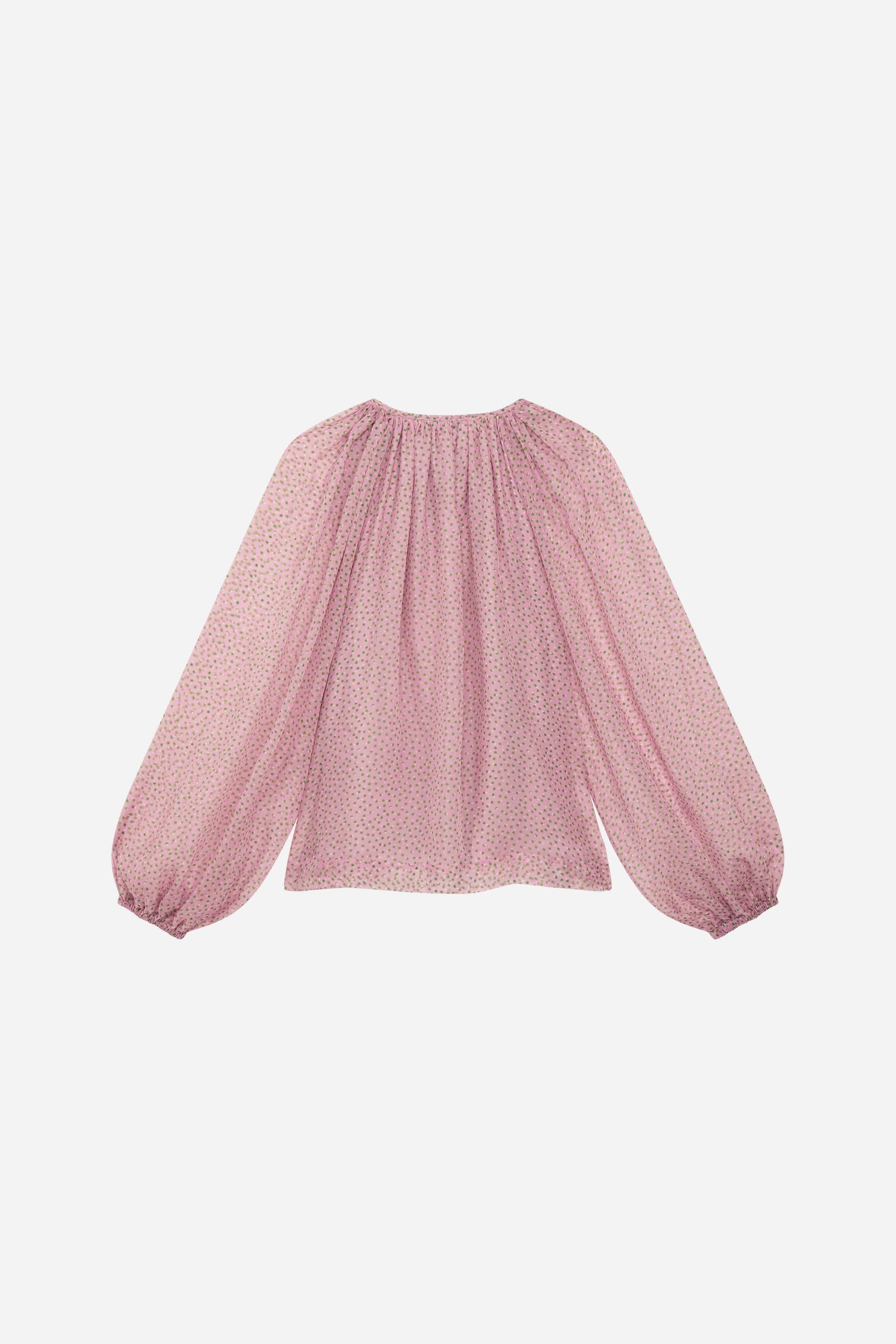 Blouse Twins Muse en soie - Rose