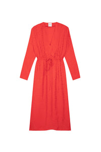 Caroline Cloud maxi dress - Red