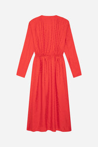 Caroline Cloud maxi dress - Red