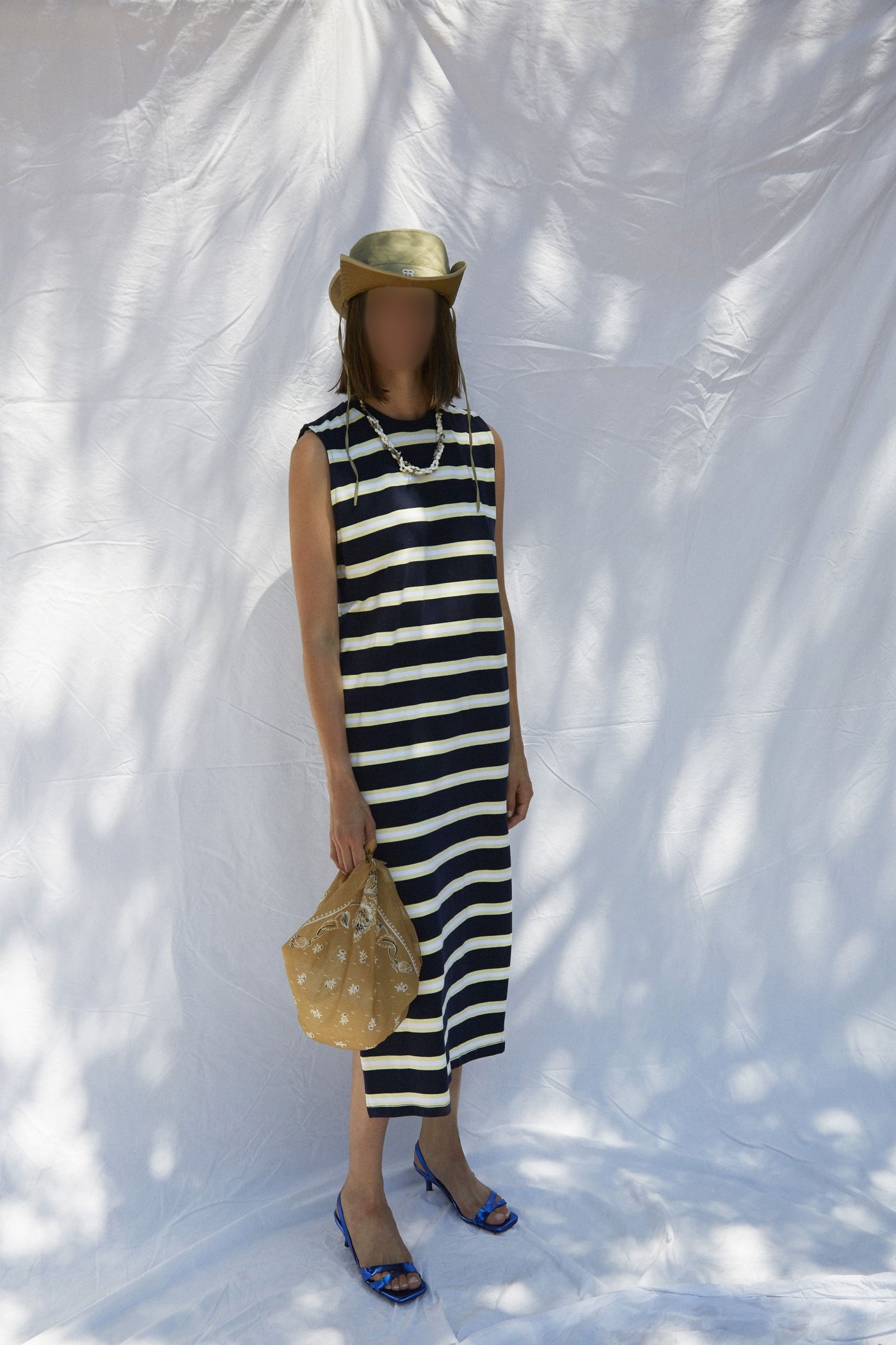 Robe midi Frizzi Preppy - Marine