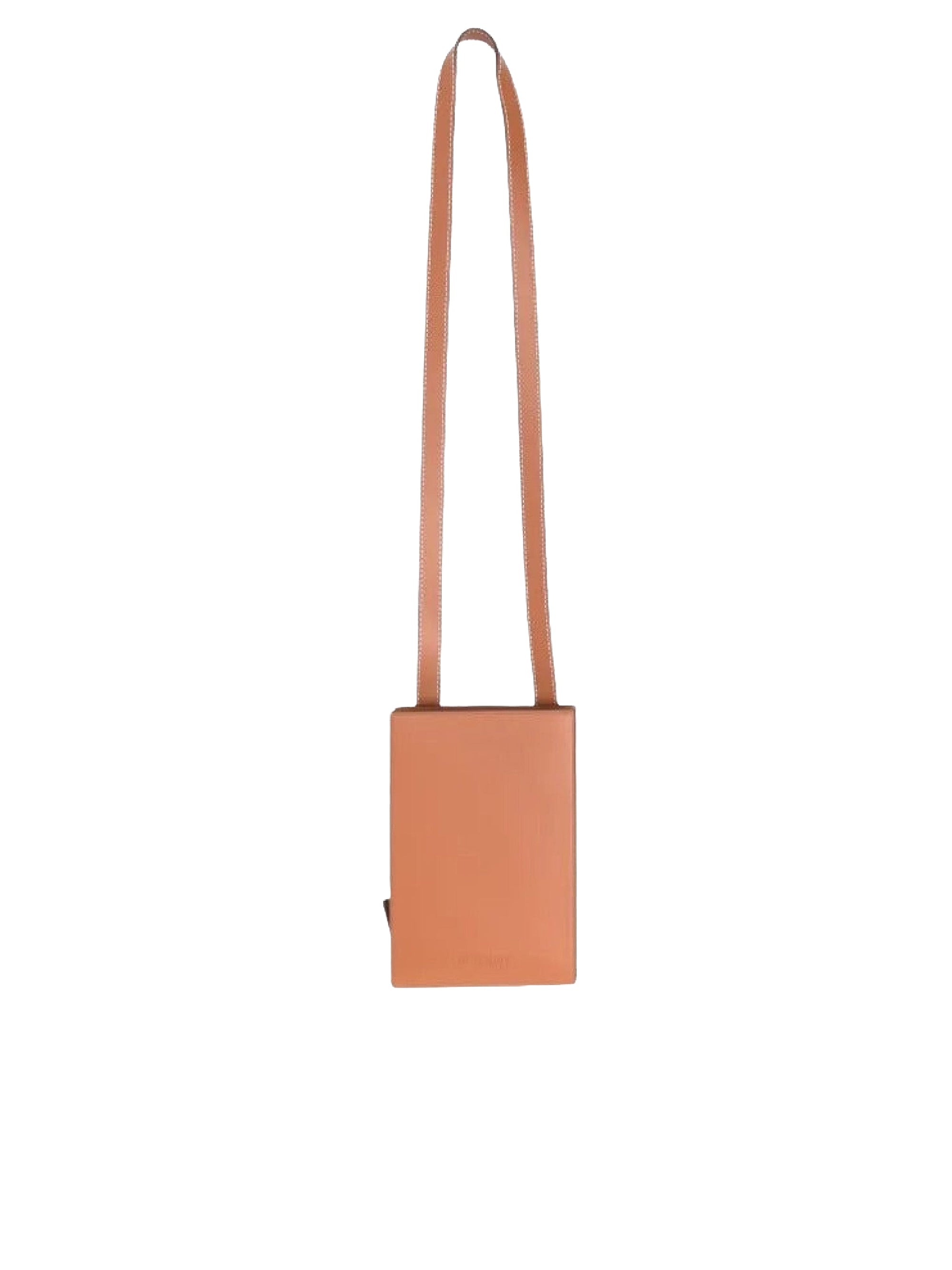 Portefeuille Gadju avec logo en cuir - Light Brown